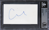 Eva Mendes Hitch Authentic Signed 3x5 Index Card Autographed BAS Slabbed