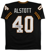 Purdue Mike Alstott Authentic Signed Black Pro Style Jersey BAS Witnessed
