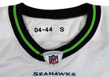 Seahawks Shaun Alexander "Game Used 2002" Signed White Reebok Jersey BAS Witness