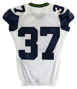 Seahawks Shaun Alexander "Game Used 2002" Signed White Reebok Jersey BAS Witness