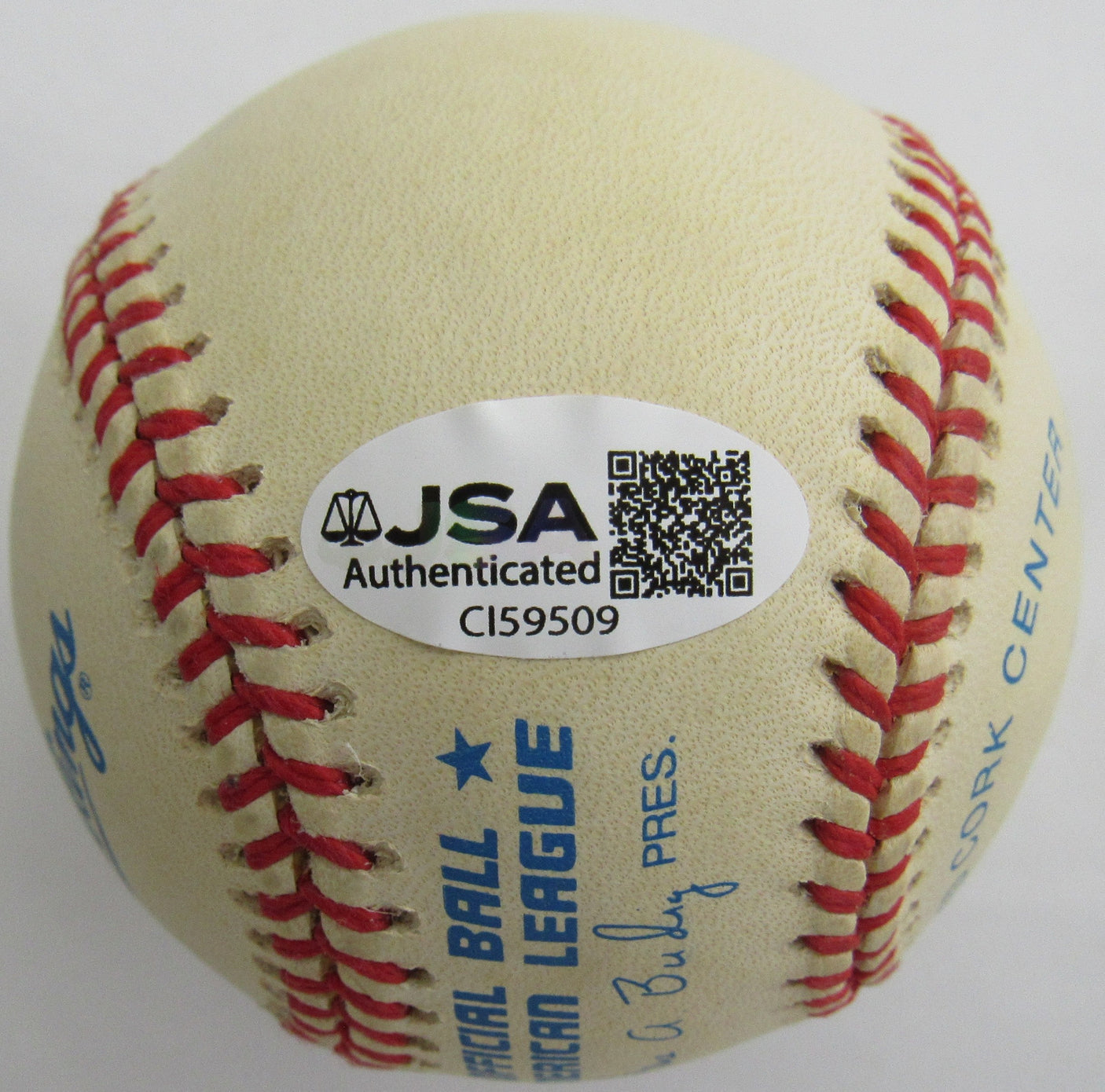 Robin Yount Signed Auto Baseball JSA CI59509