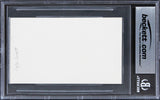 Lyle Lovett Singer "To Al Thomas 91" Authentic Signed 3x5 Index Card BAS Slabbed