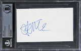 Catherine Deneuve Belle De Jour Authentic Signed 3x5 Index Card BAS Slabbed