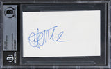 Catherine Deneuve Belle De Jour Authentic Signed 3x5 Index Card BAS Slabbed