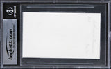 Catherine Deneuve Belle De Jour Authentic Signed 3x5 Index Card BAS Slabbed