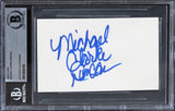 Michael Clarke Duncan The Green Mile Authentic Signed 3x5 Index Card BAS Slab 1
