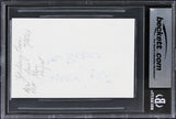 Zachary Levi Shazam! "God Bless" Authentic Signed 3x5 Index Card BAS Slabbed