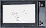 Cammie King Gone with the Wind "Brownie GWTW" Signed 3x5 Index Card BAS Slabbed