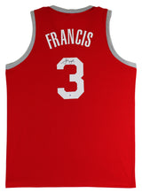Steve Francis Authentic Signed Red Pro Style Jersey Autographed BAS Witnessed