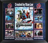 The Avengers (7) Lee, Downey, Hemsworth, Evans +3 Signed Framed Display BAS PSA