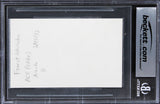 Forest Whitaker The Butler Authentic Signed 3x5 Index Card BAS Slabbed 1