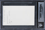 Forest Whitaker The Butler Authentic Signed 3x5 Index Card BAS Slabbed 3
