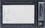 Forest Whitaker The Butler "All My Best" Signed 3x5 Index Card BAS Slabbed