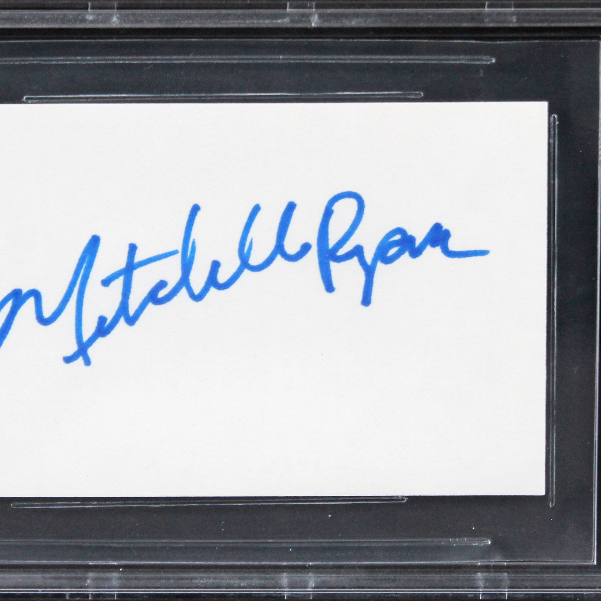 Mitchell Ryan Grosse Pointe Blank Authentic Signed 3x5 Index Card BAS ...