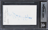 Mitchell Ryan Grosse Pointe Blank Authentic Signed 3x5 Index Card BAS Slabbed 1