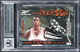 Allen Iverson Signed 1997 Skybox Premium Bronze #100 Card Auto 10! BAS Slabbed