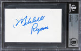 Mitchell Ryan Grosse Pointe Blank Authentic Signed 3x5 Index Card BAS Slabbed 2