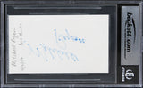 Mitchell Ryan Grosse Pointe Blank Authentic Signed 3x5 Index Card BAS Slabbed 2