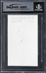 Anna Nicole Smith Playmate Signed 3x5 Index Card Auto Graded Gem 10 BAS Slab 2