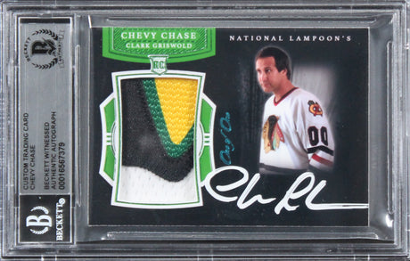 Chevy Chase Christmas Vacation Signed Relic Card One of One BAS Slab #16567379