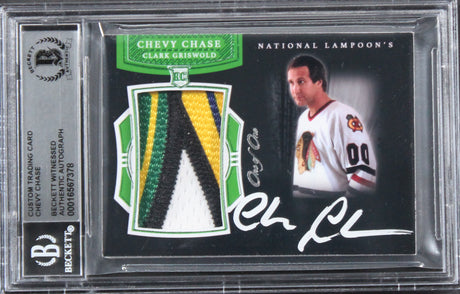 Chevy Chase Christmas Vacation Signed Relic Card One of One BAS Slab #16567378