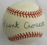 Frank Crosetti Signed Auto Baseball JSA CI59448