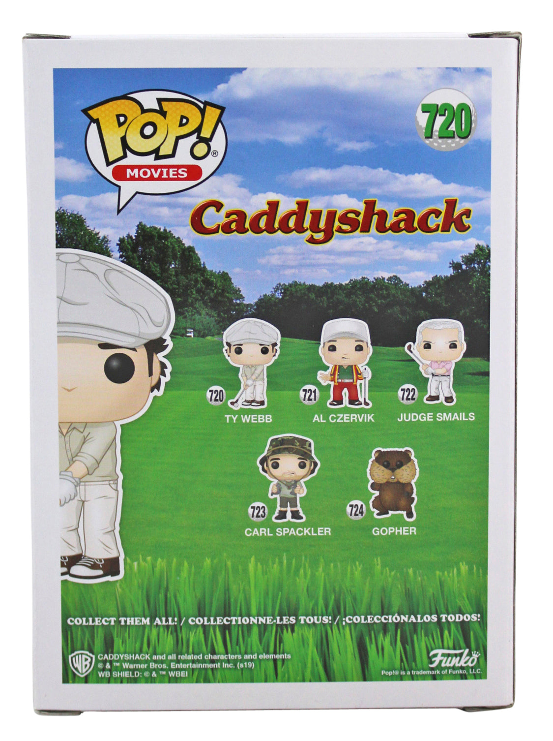 Chevy Chase Caddyshack Signed Funko Pop Vinyl Figure w/ Green Signature BAS