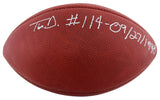 Cowboys Emmitt Smith "TD #114 - 09/27/1998" Signed GU Football BAS & Prova LOA
