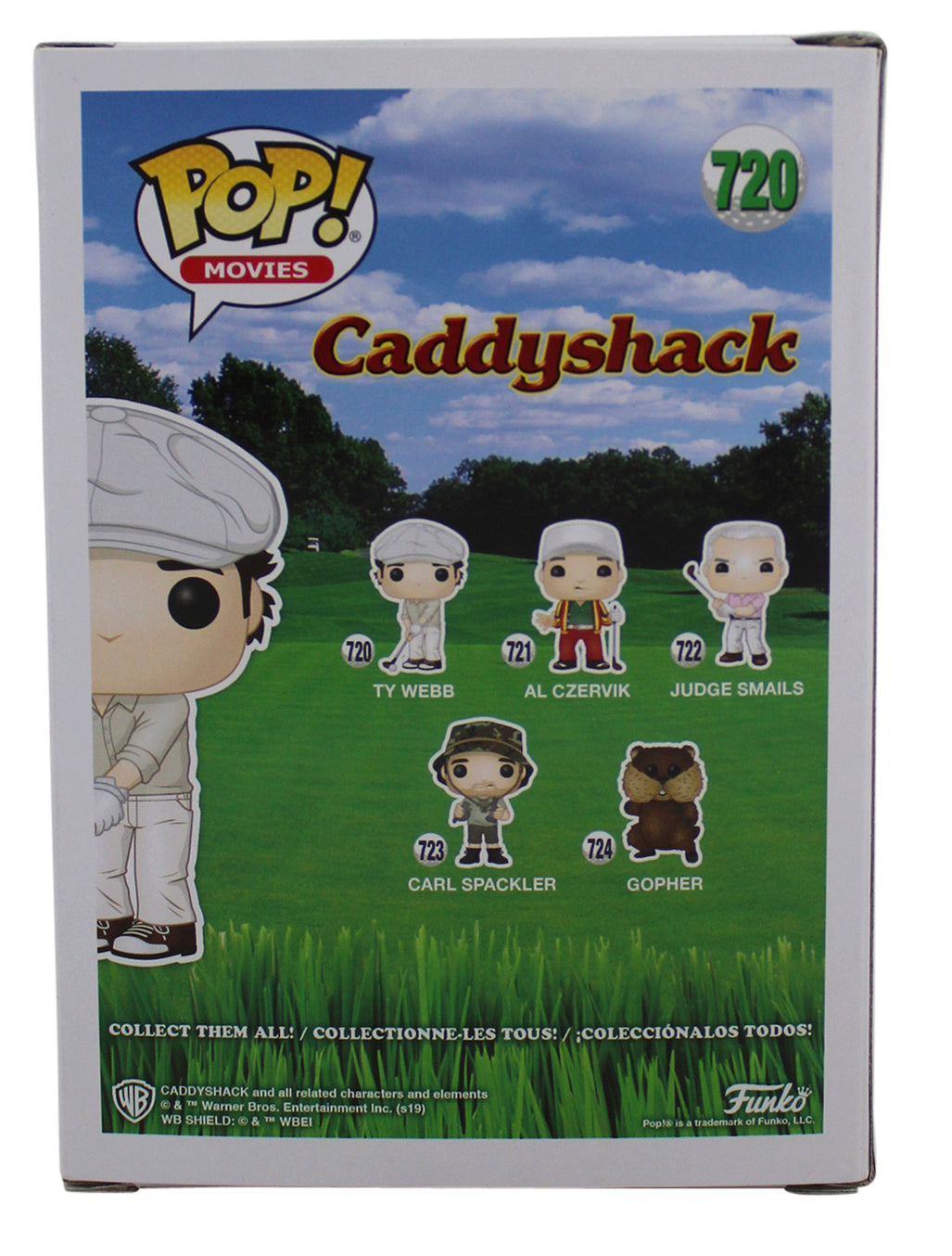 Chevy Chase Caddyshack Signed LE Blindfold Variant Funko Pop Vinyl Figure BAS 1