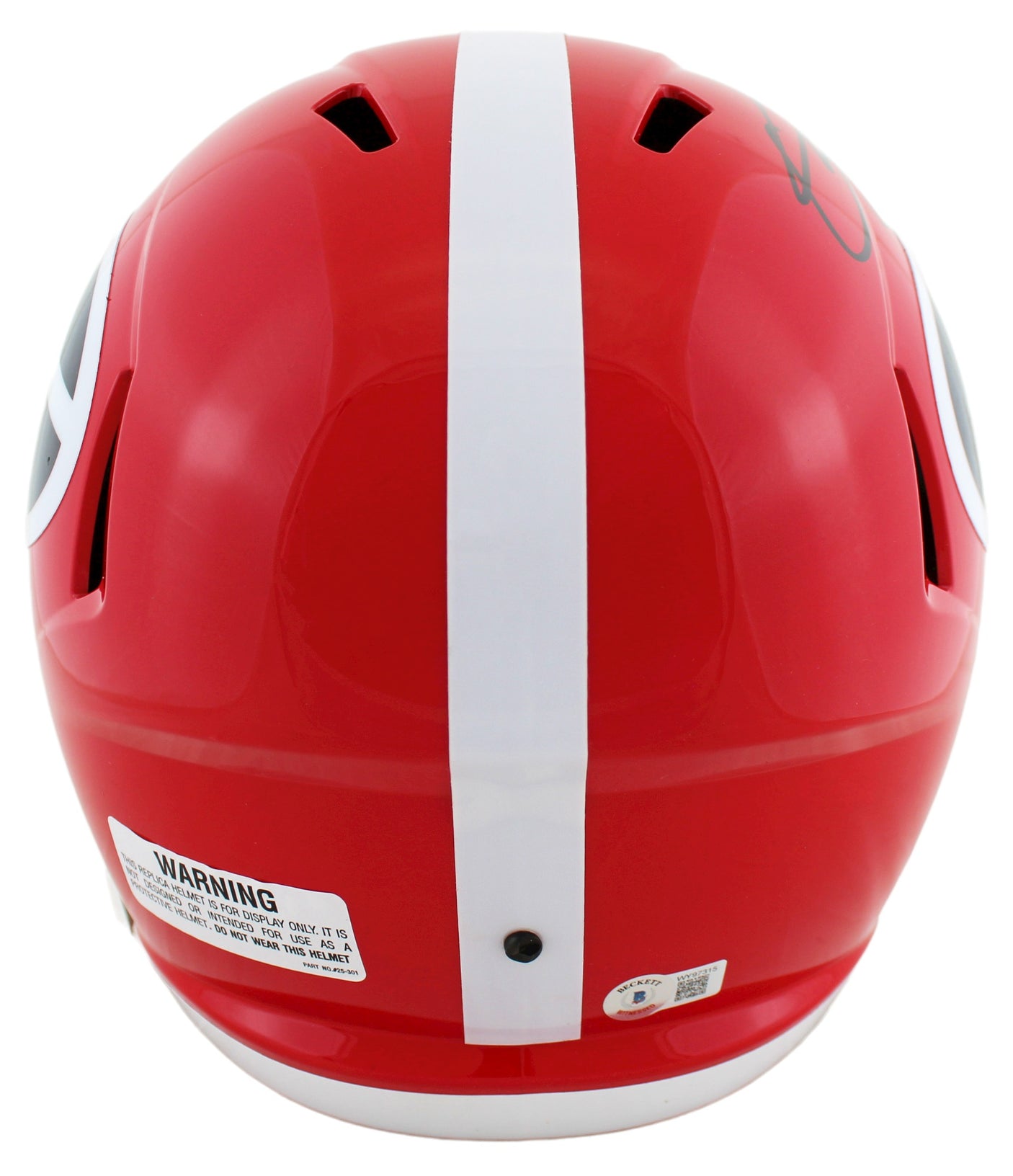 Georgia Quay Walker Authentic Signed Full Size Speed Rep Helmet w/ Case BAS Wit