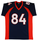 Shannon Sharpe Authentic Signed Navy Blue Pro Style Jersey BAS Witnessed