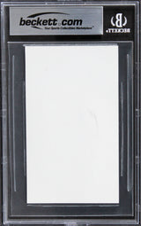Ben Kingsley Schindler's List Authentic Signed 3x5 Index Card BAS Slabbed 1