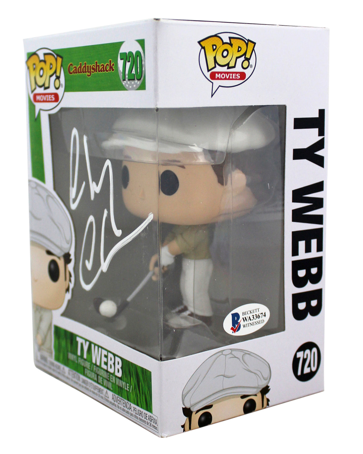 Chevy Chase Caddyshack Signed Funko Pop Vinyl Figure w/ White Signature BAS