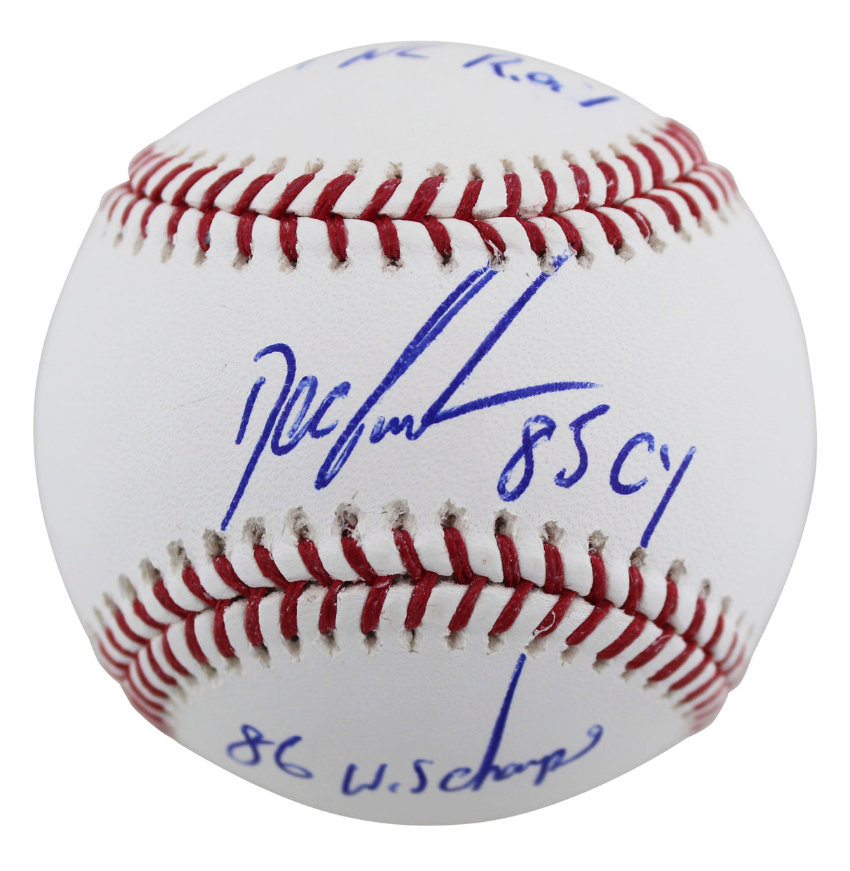 Mets Dwight Gooden "3x Inscribed" Authentic Signed Oml Baseball BAS Witnessed