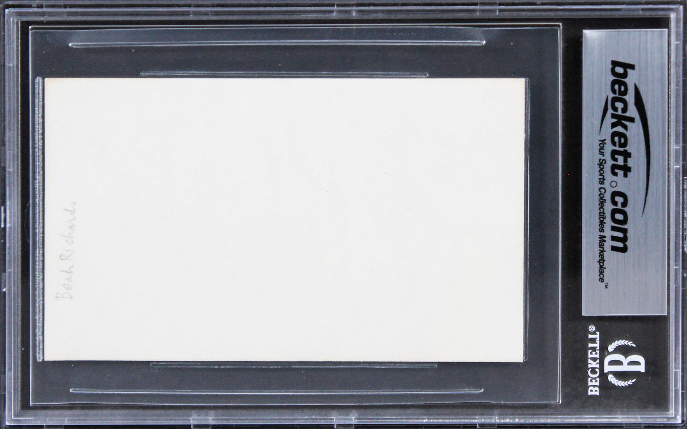 Beah Richards Guess Who's Coming to Dinner "Love" Signed 3x5 Index Card BAS Slab