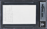 Beah Richards Guess Who's Coming to Dinner Signed 3x5 Index Card BAS Slabbed