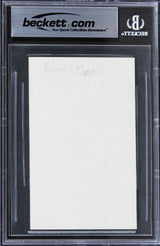 Cheryl Tiegs The Brown Bunny Authentic Signed 3x5 Index Card BAS Slabbed