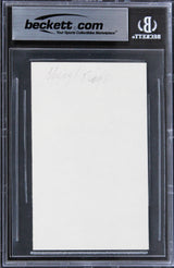 Cheryl Tiegs The Brown Bunny Authentic Signed 3x5 Index Card BAS Slabbed