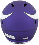 Vikings Jordan Addison Authentic Signed Full Size Speed Rep Helmet BAS Witnessed