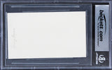 George Burns Oh God! "Best" Authentic Signed 3x5 Index Card BAS Slabbed 1