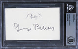 George Burns Oh God! "Best" Authentic Signed 3x5 Index Card BAS Slabbed 2