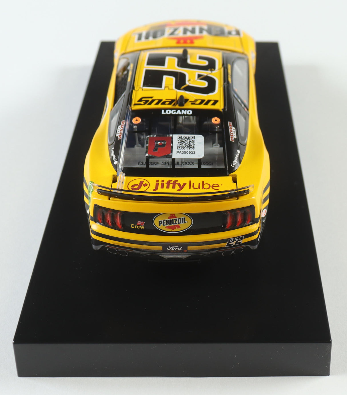 Joey Logano Signed 2023 Pennzoil 1:24 Diecast Car (PA)