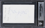 Gloria Stuart Titanic Authentic Signed 3x5 Index Card Autographed BAS Slabbed 1