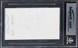 Gloria Stuart Titanic Authentic Signed 3x5 Index Card Autographed BAS Slabbed 2