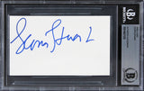 Gloria Stuart Titanic Authentic Signed 3x5 Index Card Autographed BAS Slabbed 3