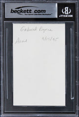 Gabriel Byrne The Usual Suspects Authentic Signed 3x5 Index Card BAS Slabbed 2