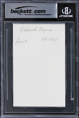 Gabriel Byrne The Usual Suspects Authentic Signed 3x5 Index Card BAS Slabbed 2