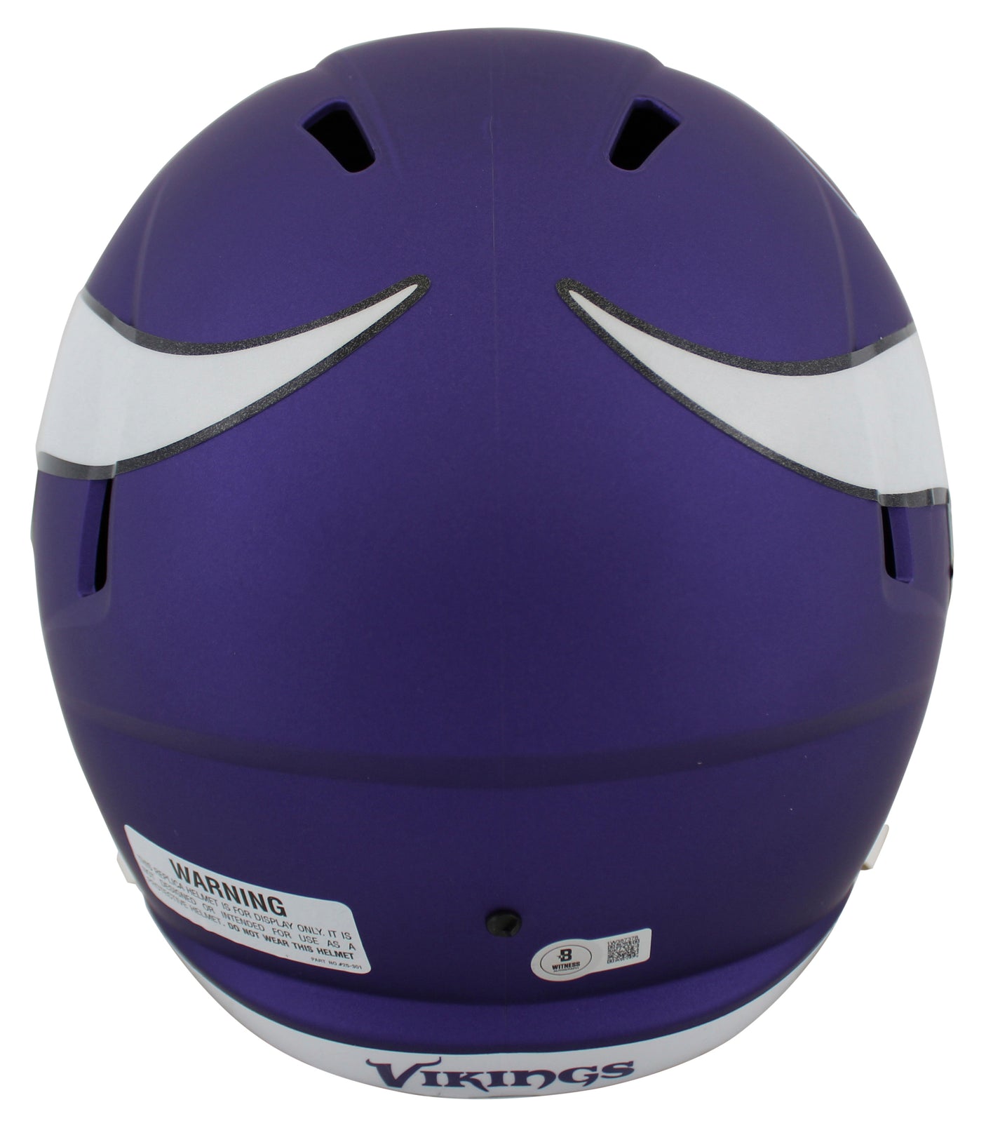 Vikings Justin Jefferson Signed Full Size Speed Rep Helmet w/ Case BAS Witnessed