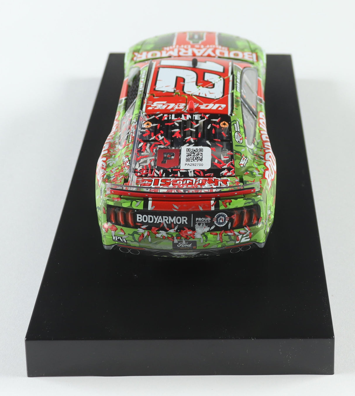 Ryan Blaney Signed 2023 Charlotte Win | Raced Version | 1:24 Diecast Car (PA)