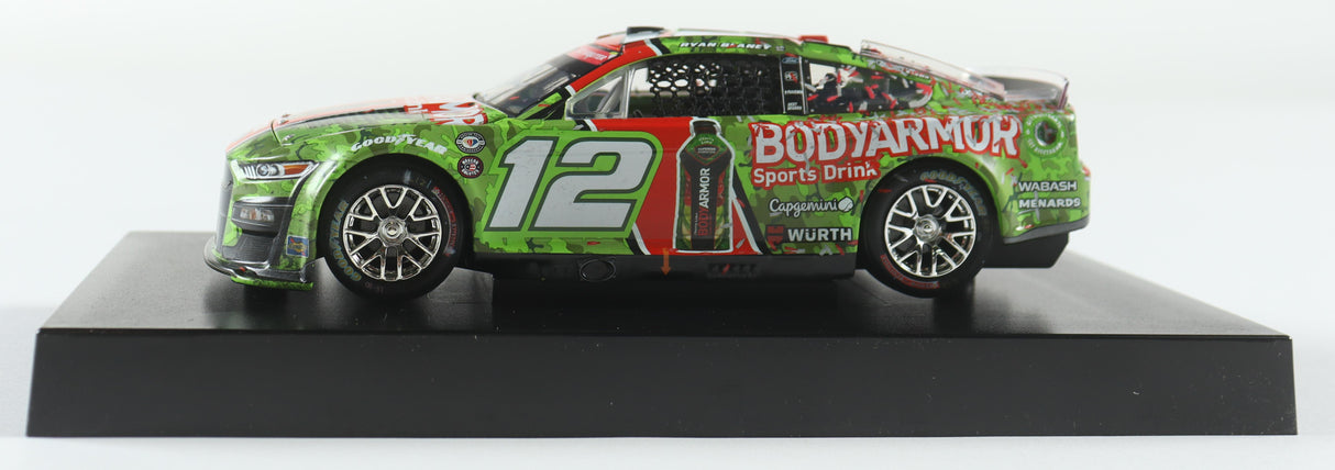 Ryan Blaney Signed 2023 Charlotte Win | Raced Version | 1:24 Diecast Car (PA)